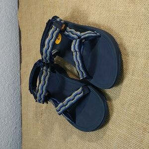 Teva Hurricane XLT 2 Kid's Sandals Sz 3, Blue/Yellow, New Without Tags, No Box